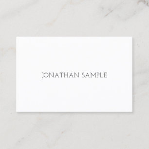 Carte De Visite Design élégant Design élégant Moderne tendance Pla