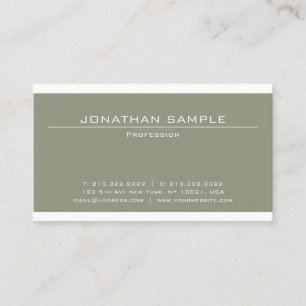Carte De Visite Design élégant Design moderne Luxe professionnel