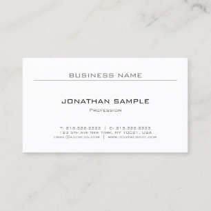 Carte De Visite Design élégant Design moderne Plat Professionnel