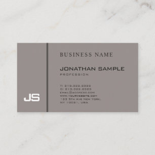 Carte De Visite Design élégant et Brown créatif foncé professionne