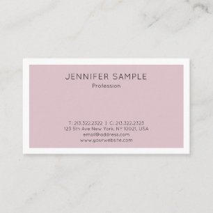 Carte De Visite Design élégant et moderne Design tendance Plaine t