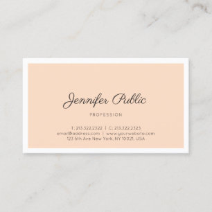 Carte De Visite Design Élégant et Moderne Professionnel Simple