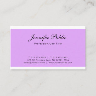 Carte De Visite Design élégant et moderne Simple simple