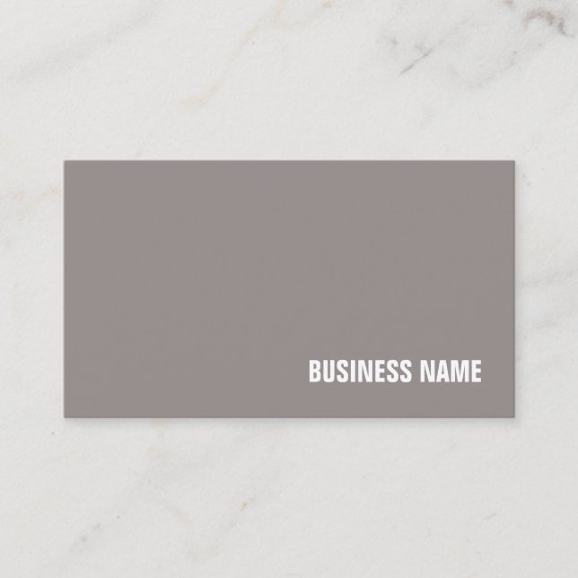 Carte De Visite Design élégant et moderne tendance Plain Luxe Silk (Devant)