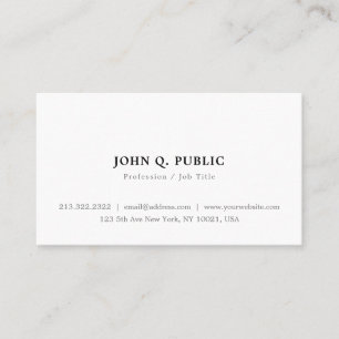 Carte De Visite Design élégant et tendance Simple moderne minimali