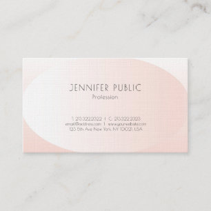 Carte De Visite Design élégant moderne Blush Pink tendance Luxe