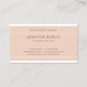 Carte De Visite Design élégant moderne Design élégant Plat Luxe te