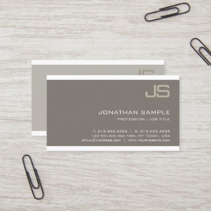 Carte De Visite Design Élégant Moderne Luxueux Monogramme