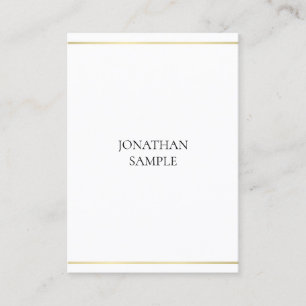 Carte De Visite Design élégant Moderne Professionnel Or Look Propr