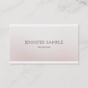 Carte De Visite Design élégant professionnel Moderne Plaine Luxe