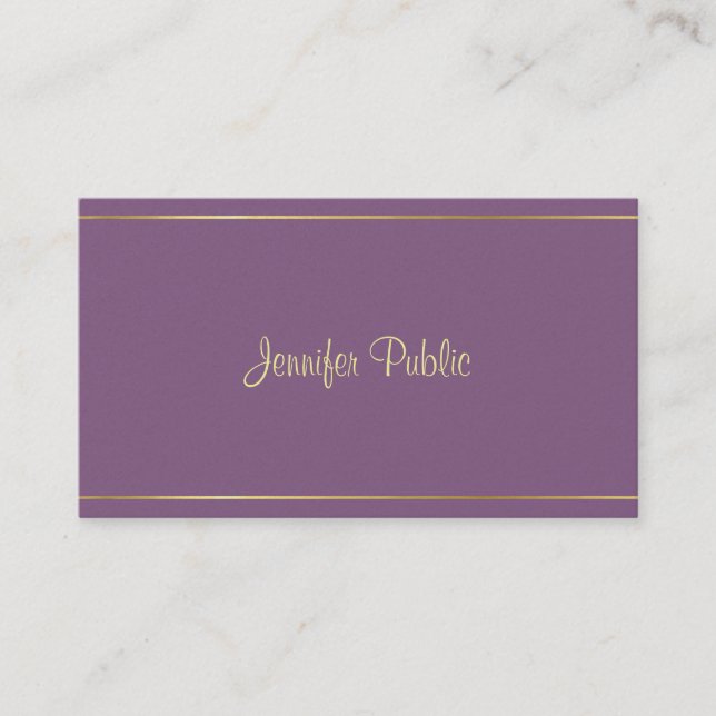 Carte De Visite Design élégant professionnel Premium Pearl Luxe (Devant)