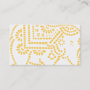 Carte De Visite Design éléphant indien