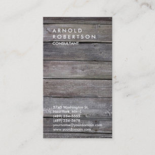Carte De Visite Design en bois vertical Qualité tendance