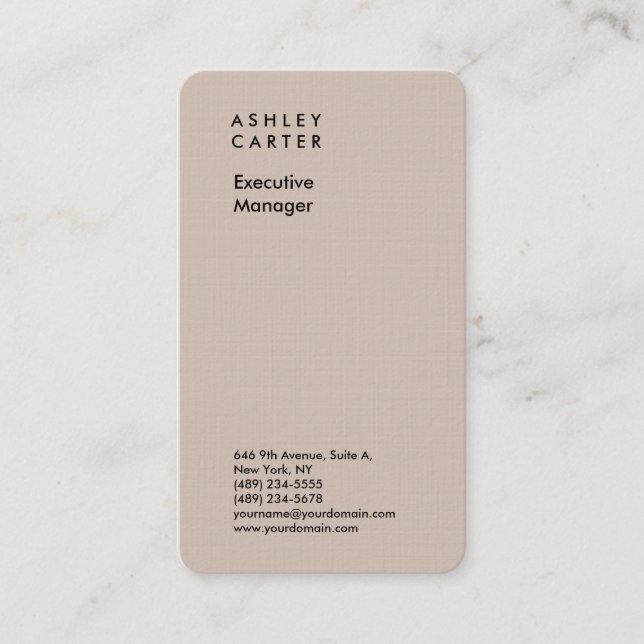 Carte De Visite Design épuré élégant professionnel moderne (Devant)