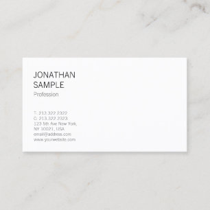 Carte De Visite Design épuré Moderne Cool tendance Professionnel s