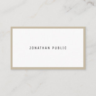 Carte De Visite Design épuré tendance Moderne minimaliste Élégant