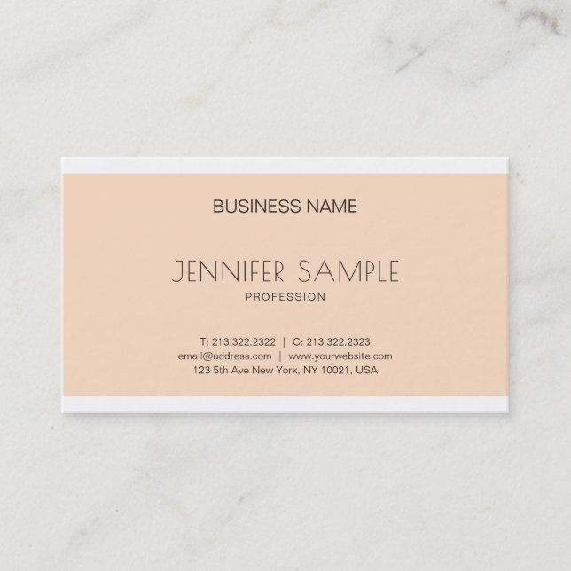 Carte De Visite Design graphique élégant et tendance Luxe moderne (Devant)