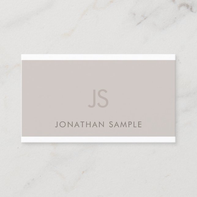 Carte De Visite Design graphique élégant et tendance Monogrammed M (Devant)