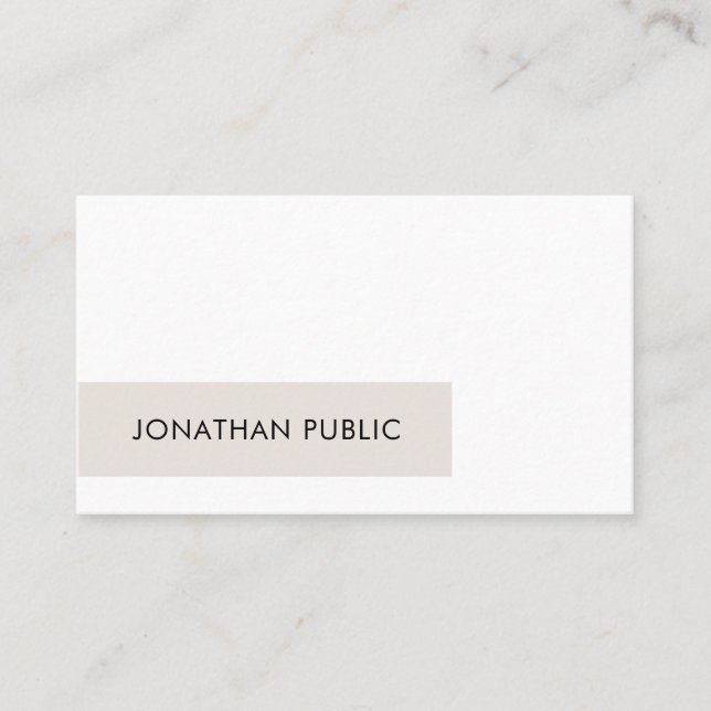Carte De Visite Design graphique élégant professionnel élégant (Devant)