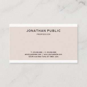 Carte De Visite Design graphique épuré élégant Design professionne