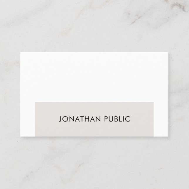 Carte De Visite Design graphique simple et élégant professionnel (Devant)