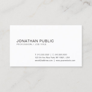 Carte De Visite Design graphique simple et sophistiqué Plaine tend