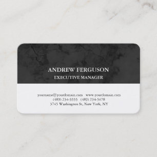 Carte De Visite Design Gris Blanc Unique Moderne Professionnel