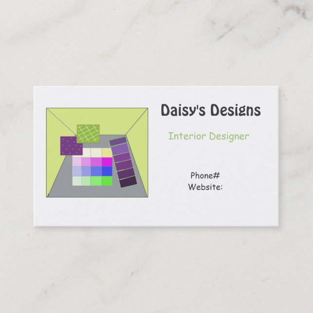 Carte De Visite Design interne (Devant)