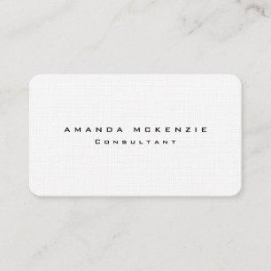Carte De Visite Design minimaliste créatif unique et tendance lin