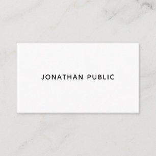 Carte De Visite Design minimaliste élégant Design moderne Matte