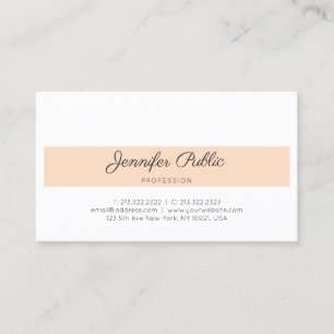 Carte De Visite Design minimaliste élégant Design moderne tendance