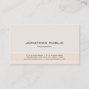 Carte De Visite Design minimaliste élégant moderne Couleurs harmon
