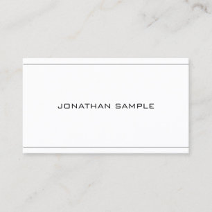 Carte De Visite Design minimaliste élégant tendance Plain Moderne