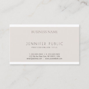 Carte De Visite Design minimaliste moderne créatif Plat tendance