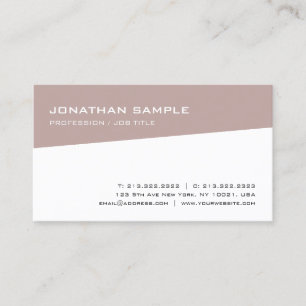 Carte De Visite Design minimaliste moderne élégant Design tendance