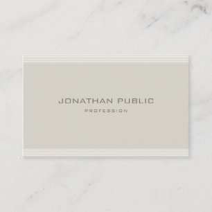 Carte De Visite Design minimaliste moderne Élégant Simple Chic sim