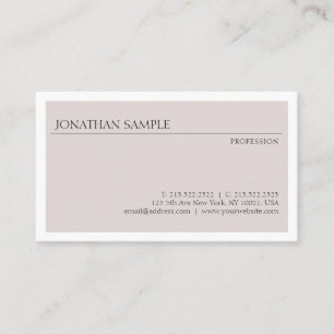 Carte De Visite Design minimaliste moderne Modèle élégant tendance
