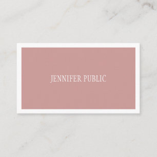 Carte De Visite Design minimaliste moderne Simple Plain élégant te