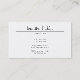 Carte De Visite Design minimaliste moderne tendance