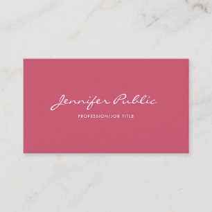 Carte De Visite Design minimaliste professionnel moderne Modèle ro