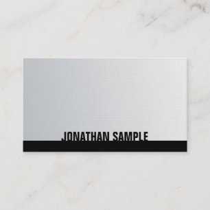 Carte De Visite Design minimaliste Silver élégant Design Luxe tend