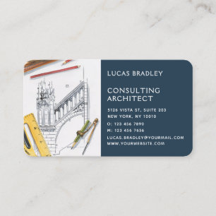 Carte De Visite Design Moderne Architecte Construction