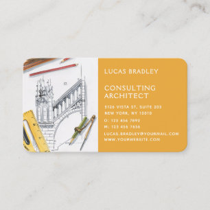 Carte De Visite Design Moderne Architecte Construction