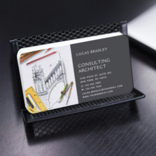 Carte De Visite Design Moderne Architecte Construction
