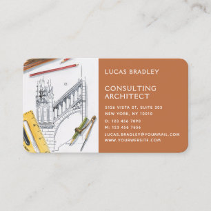 Carte De Visite Design Moderne Architecte Construction