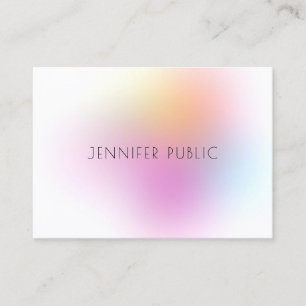 Carte De Visite Design moderne coloré Modèle professionnel