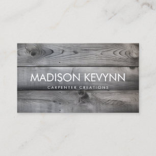 Carte De Visite Design Moderne Construction de menuiserie en bois 