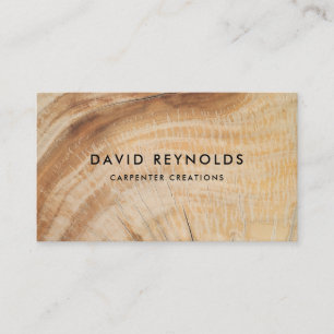 Carte De Visite Design Moderne Construction de menuiserie En Bois
