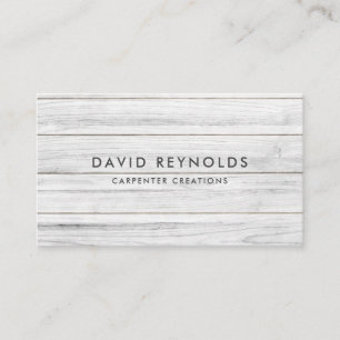 Carte De Visite Design Moderne Construction de menuiserie en bois 