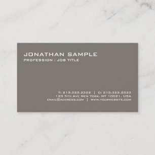 Carte De Visite Design moderne Créatif Minimaliste Plain tendance